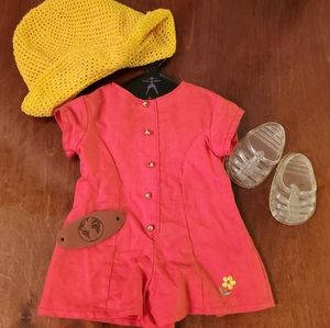 RETIRED original American Girl Truly Me Red Culotte Romper